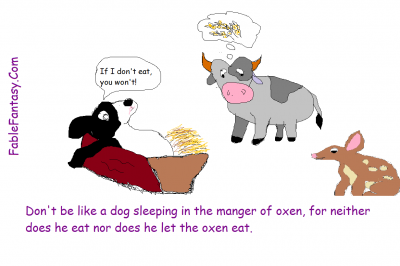 Short Fable Story: Dog in Manger Thomas Bible
