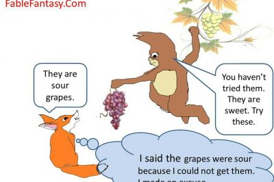 Short fable story fox and grapes